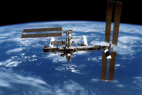 International Space Station above earth 2006
